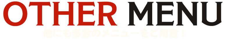 他にも多数のメニューをご用意！